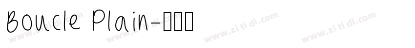 Boucle Plain字体转换